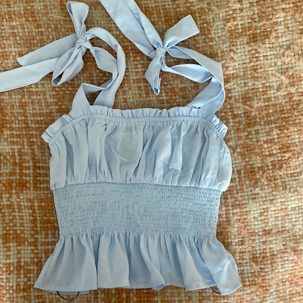 Baby blue top